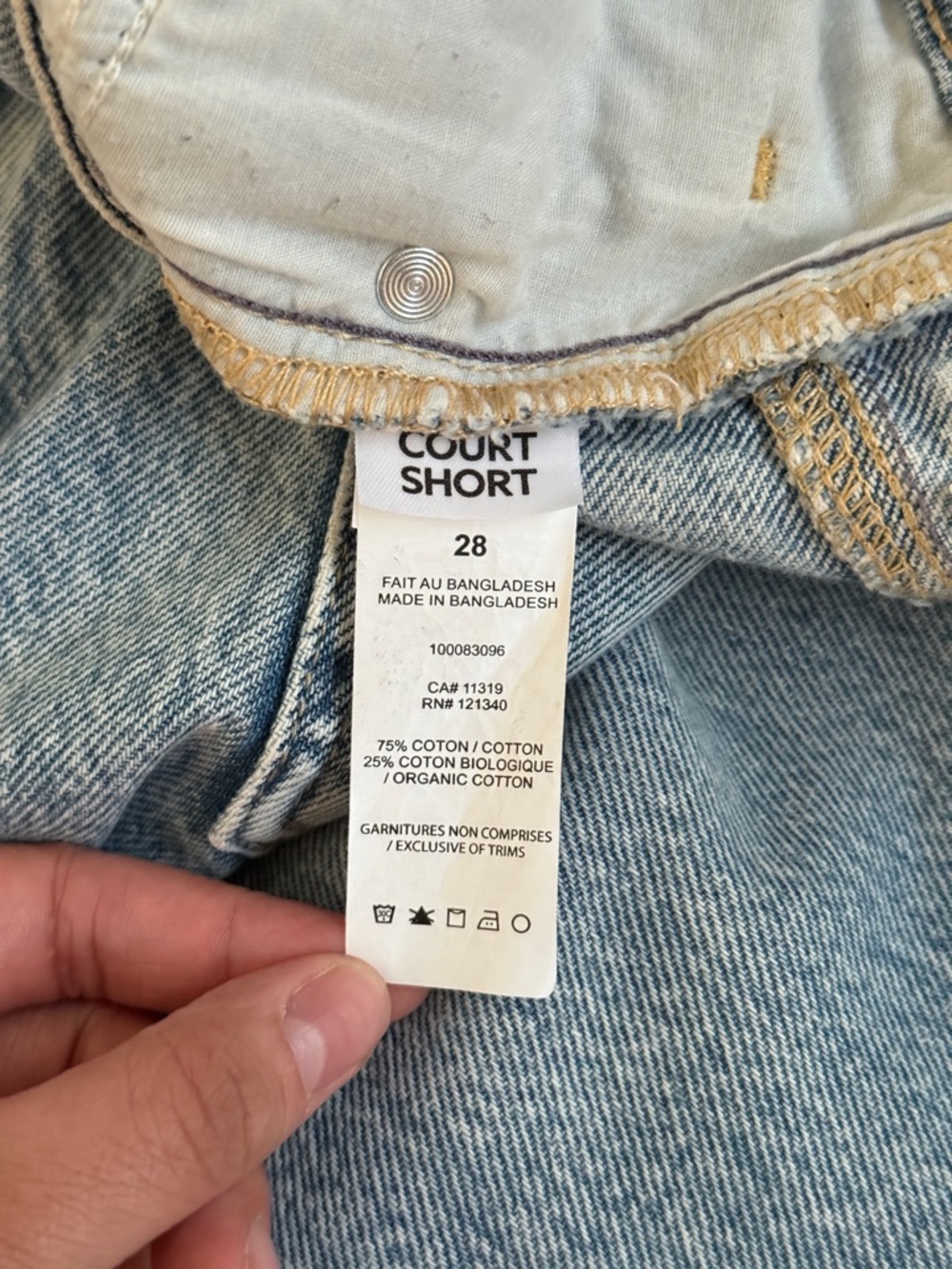 Dynamite Light Blue Wide Leg Jeans - Picture 4 of 4